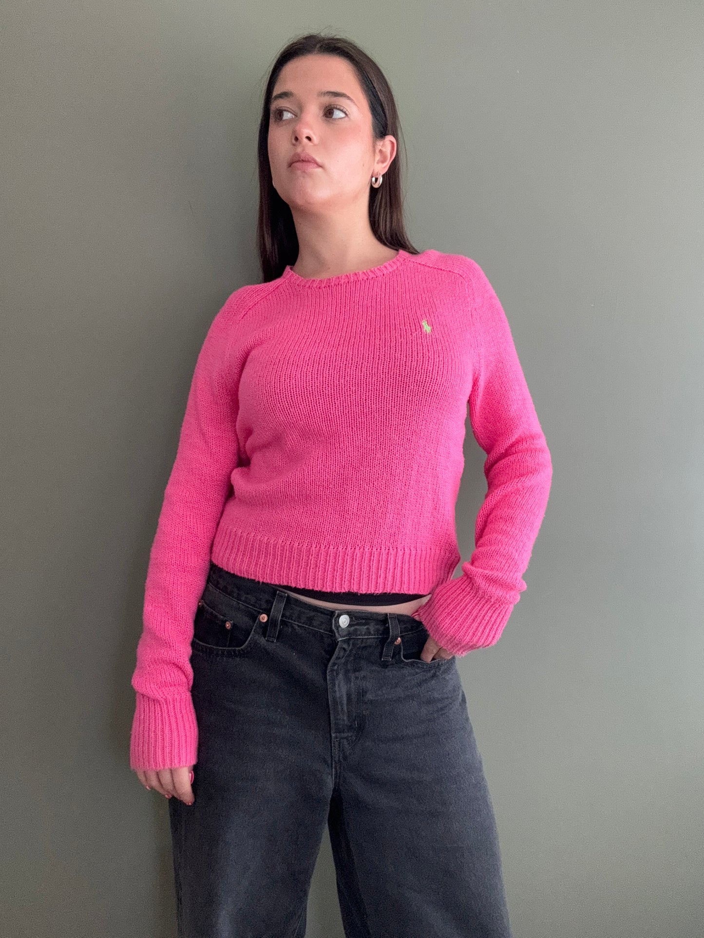 Ralph Lauren Pink Knit Jumper (S)