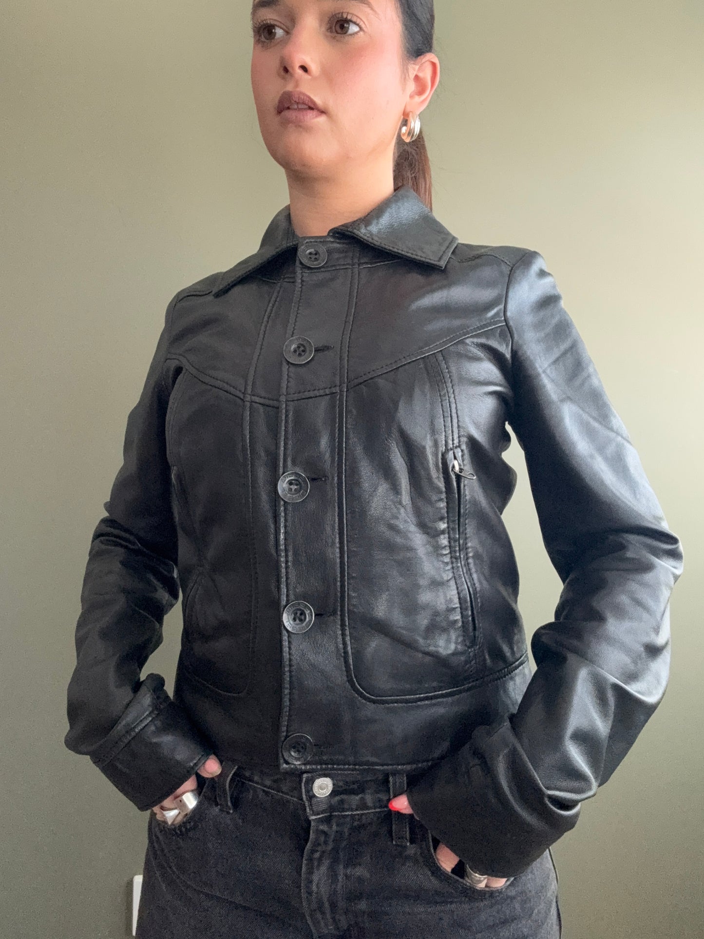 Diesel Leather Jacket (M)