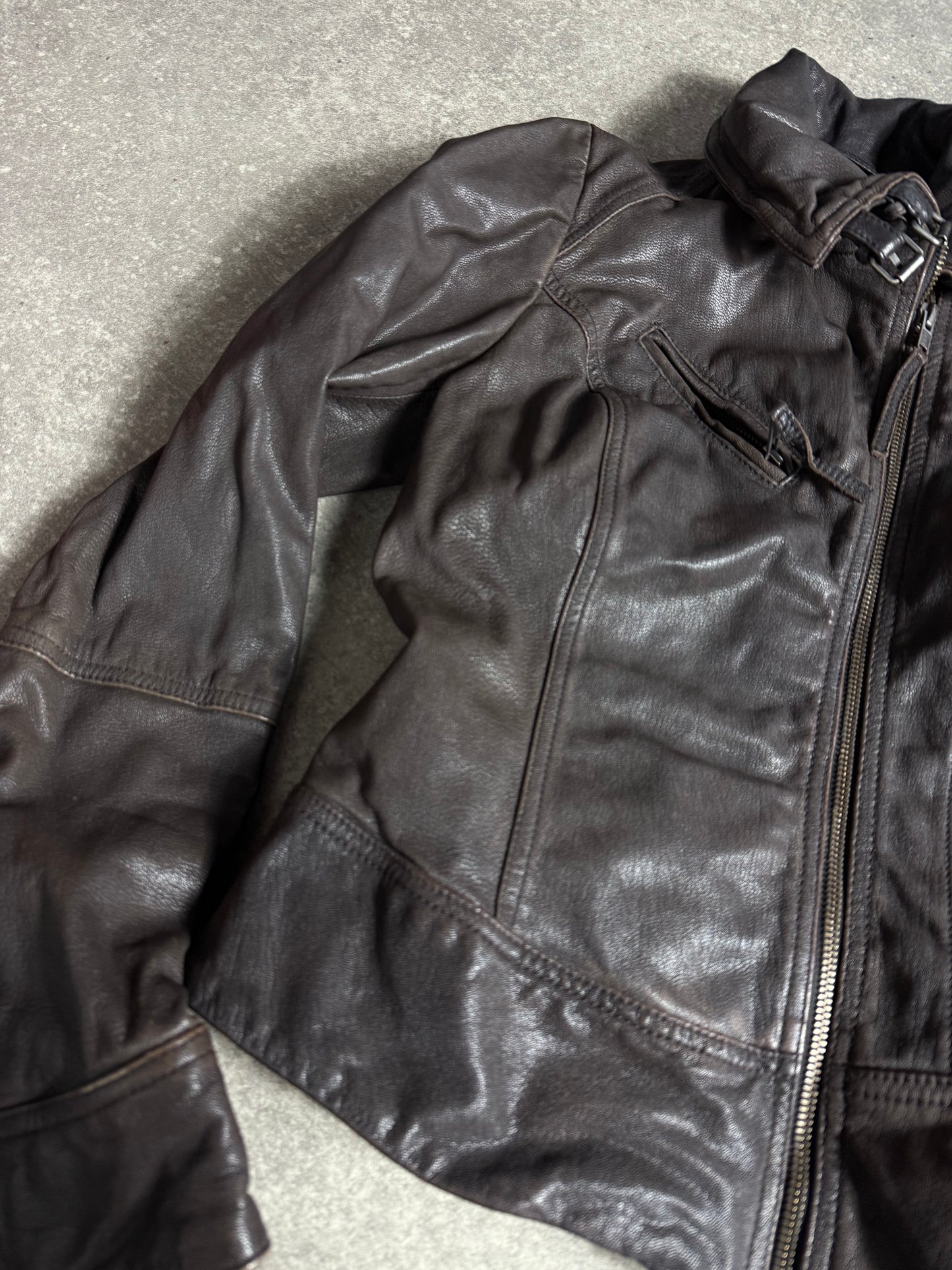 Allsaints Leather Jacket (UK6)