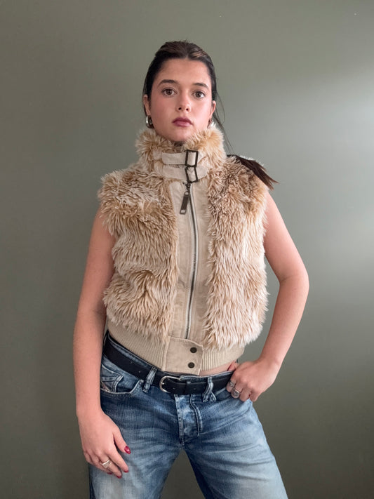 Faux Fur Gilet (UK14)