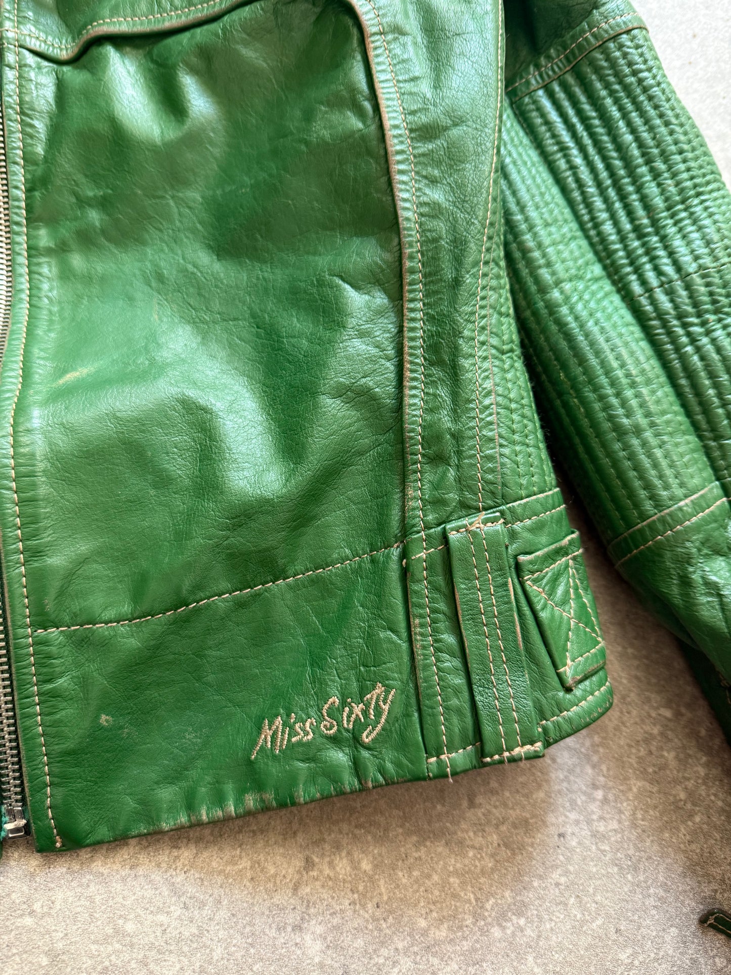 Miss Sixty Leather Biker Jacket (S)