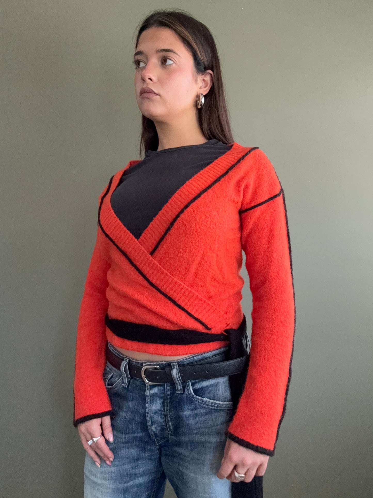 Diesel Mohair Wrap Top (M)