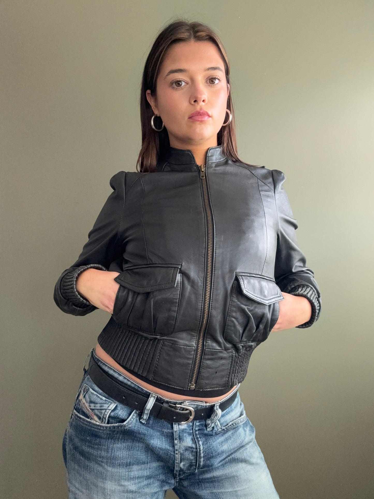Vintage Leather Jacket (UK10)