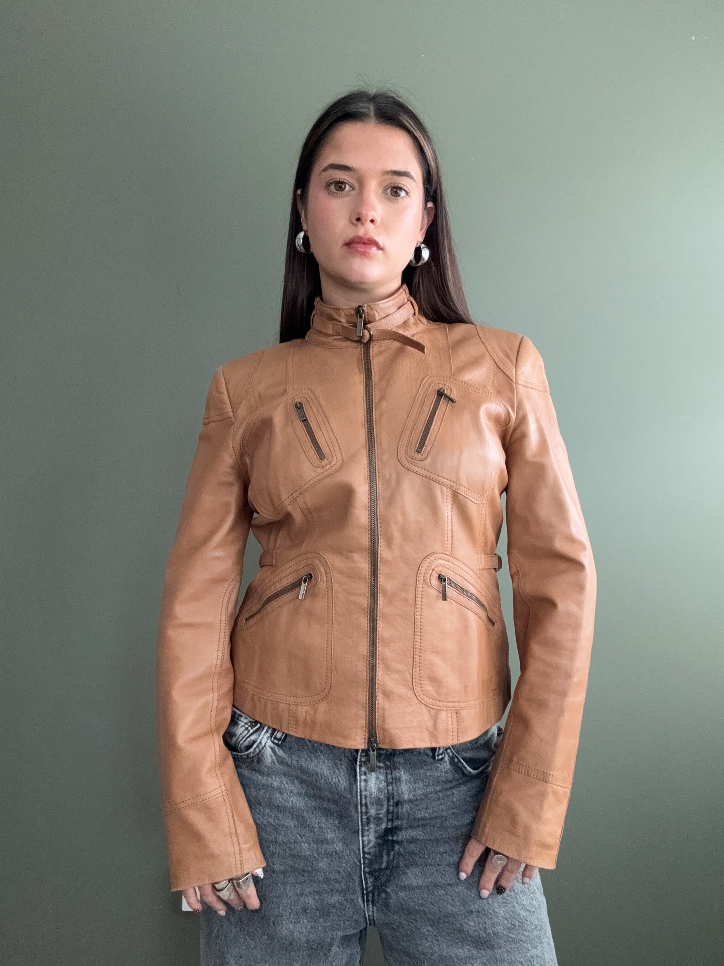 Karen Millen Leather Jacket (UK8)