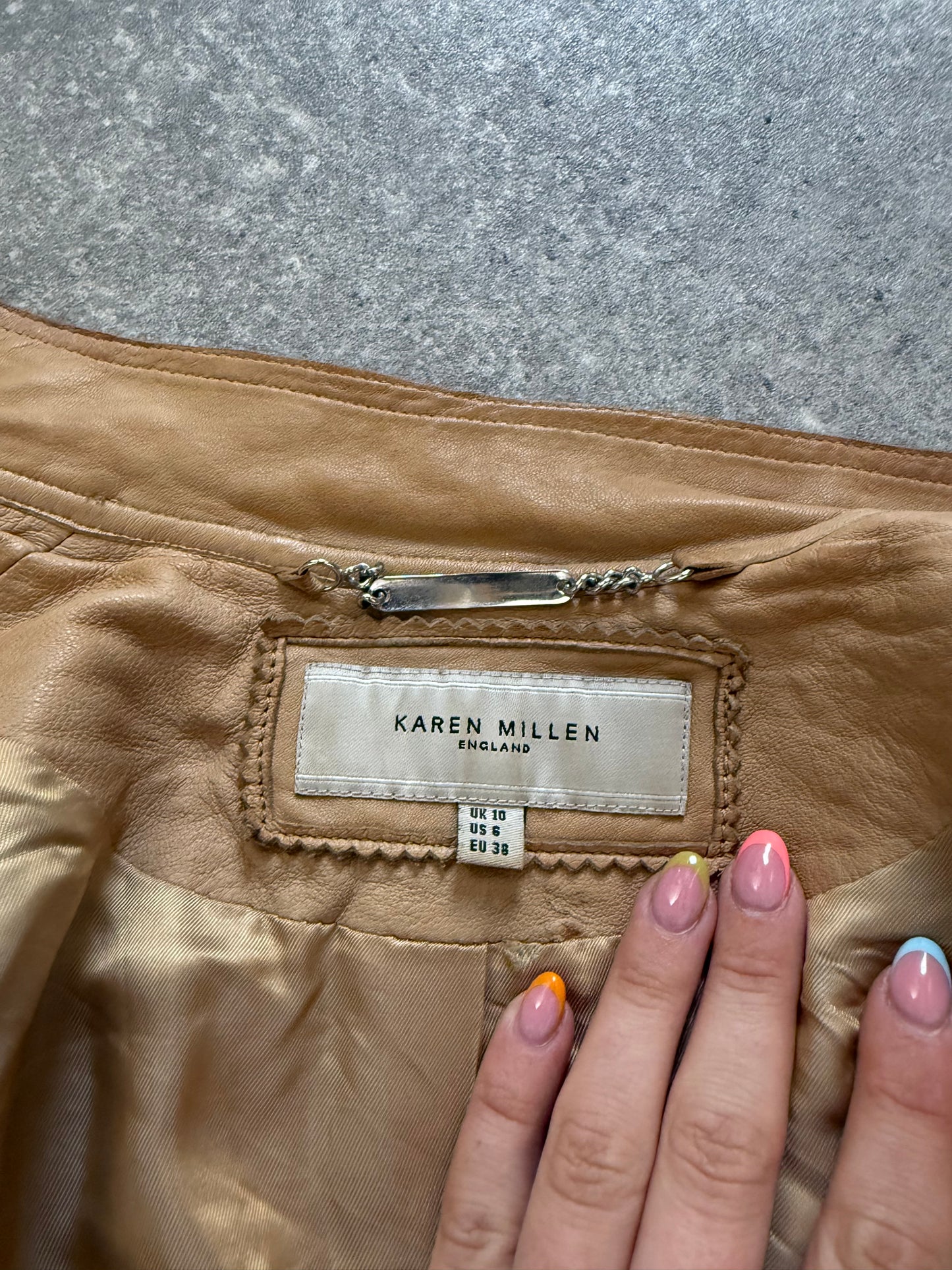Karen Millen Leather Jacket (UK10)