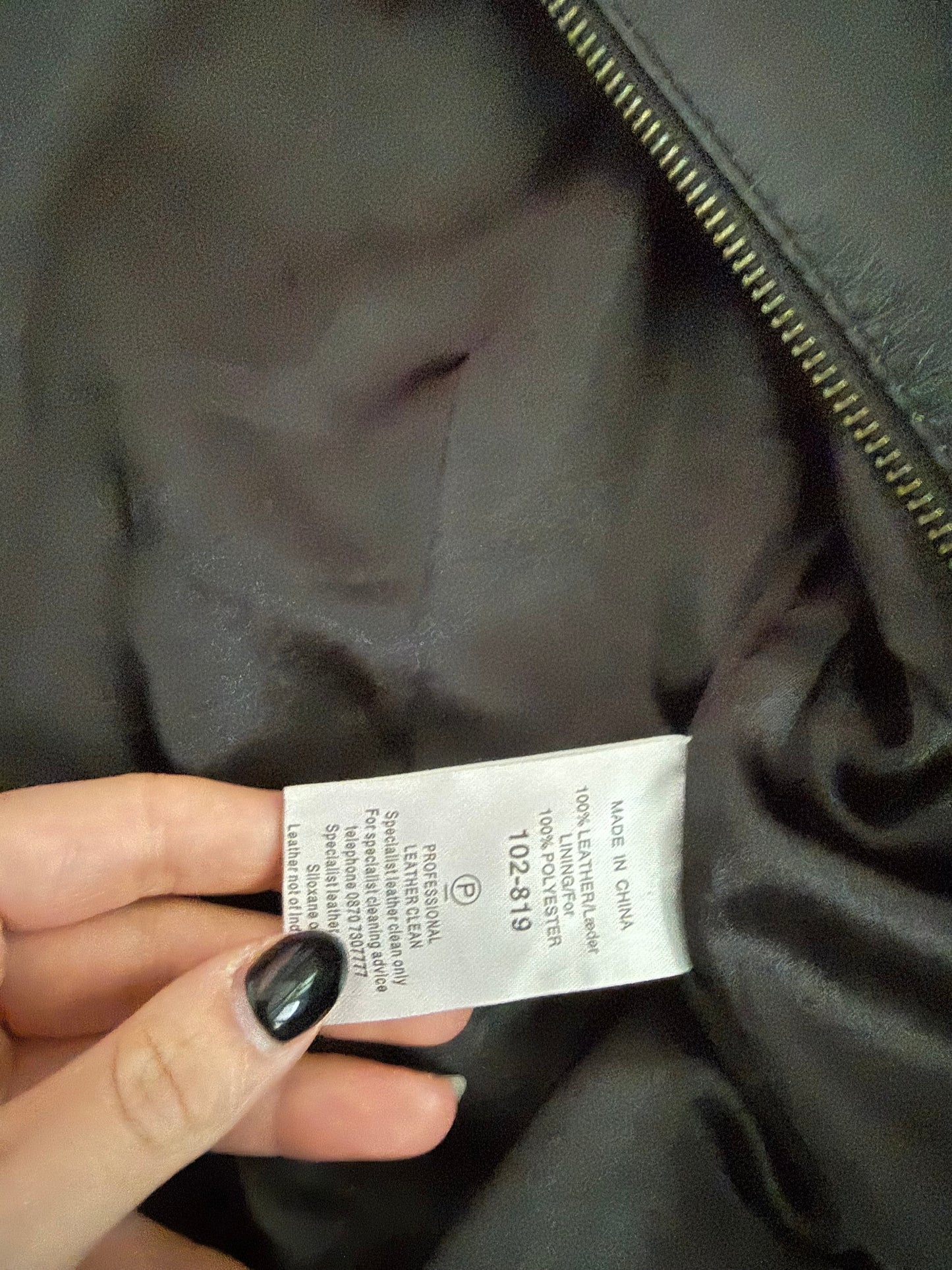Leather Buckle Jacket (UK10)