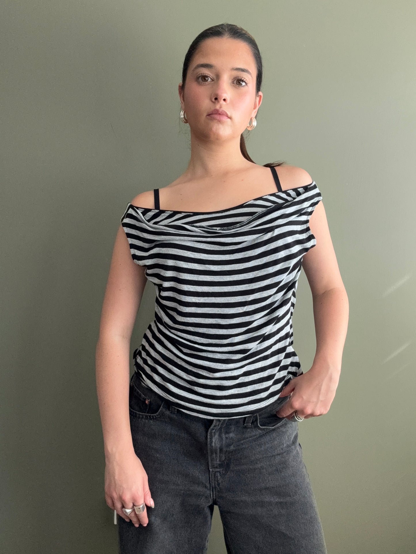 Karen Millen Striped Top (UK16)