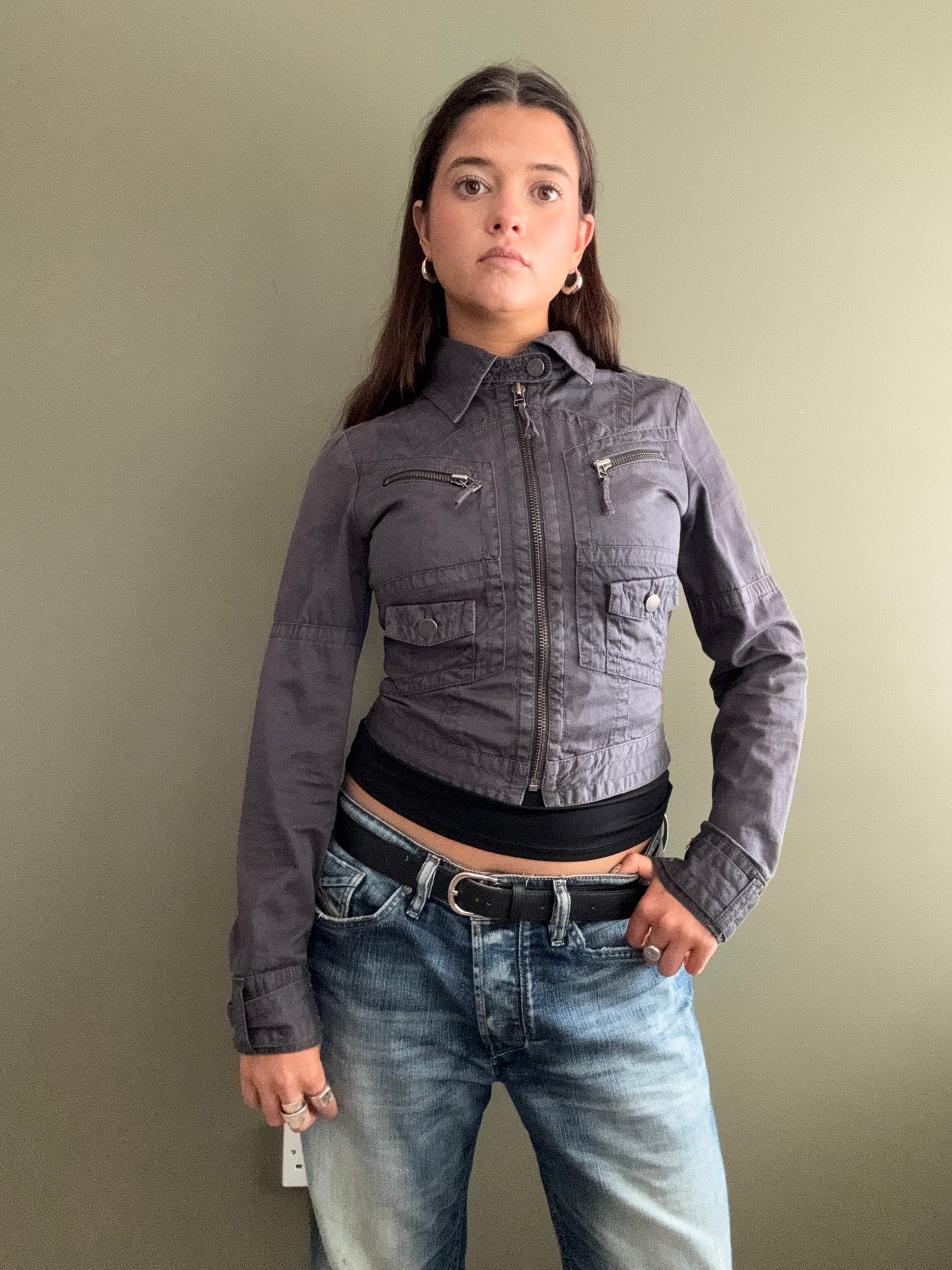 Y2K Cargo Jacket (UK8)