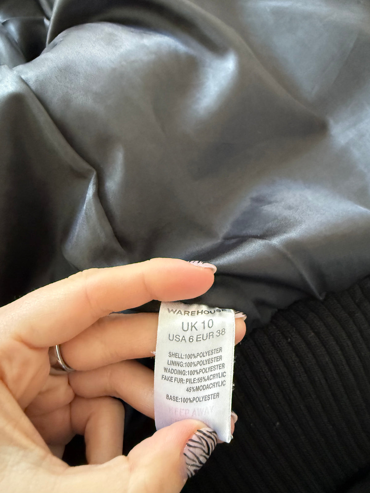 Y2K Puffer Jacket (UK10)