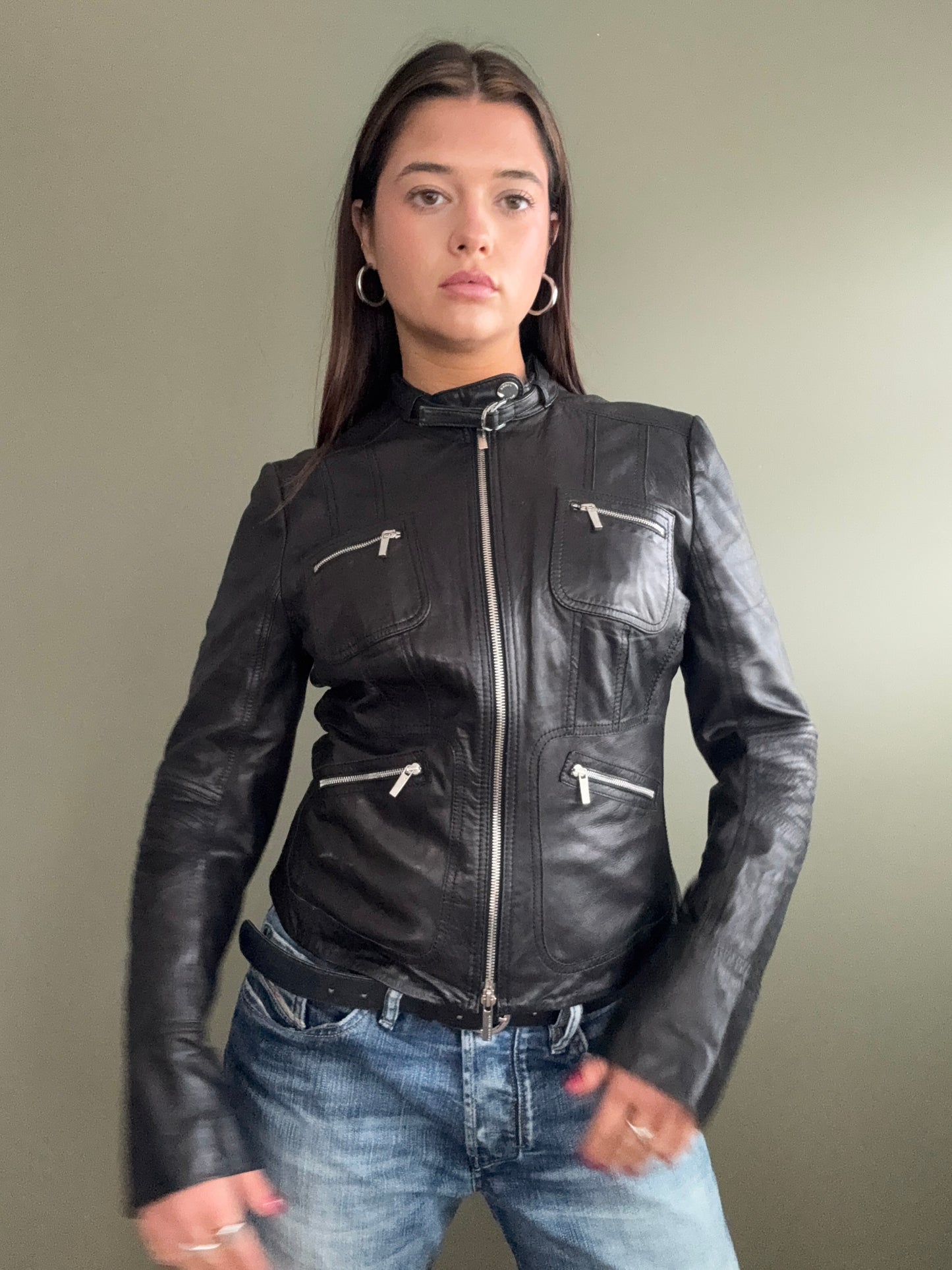 Karen Millen Leather Jacket (S)