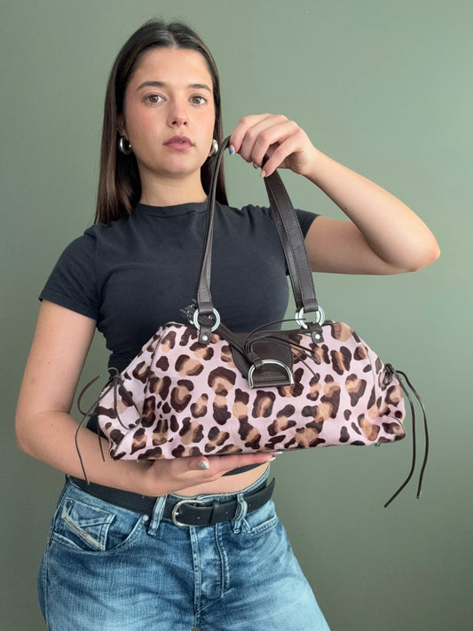 Karen Millen Leopard Shoulder Bag