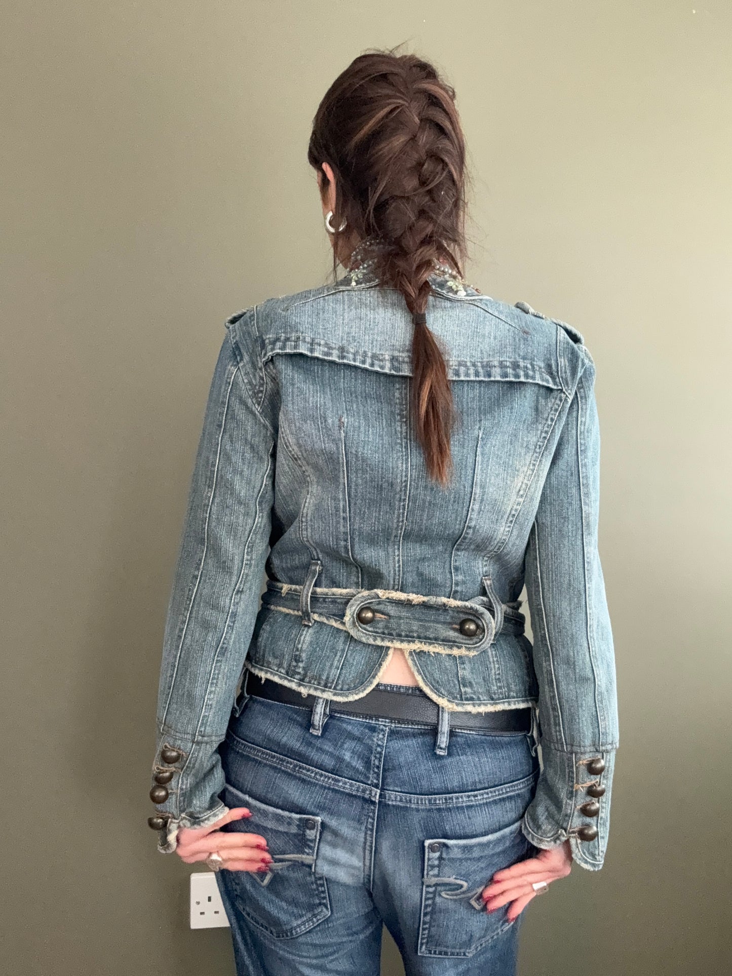 Y2K Denim Jacket (S)