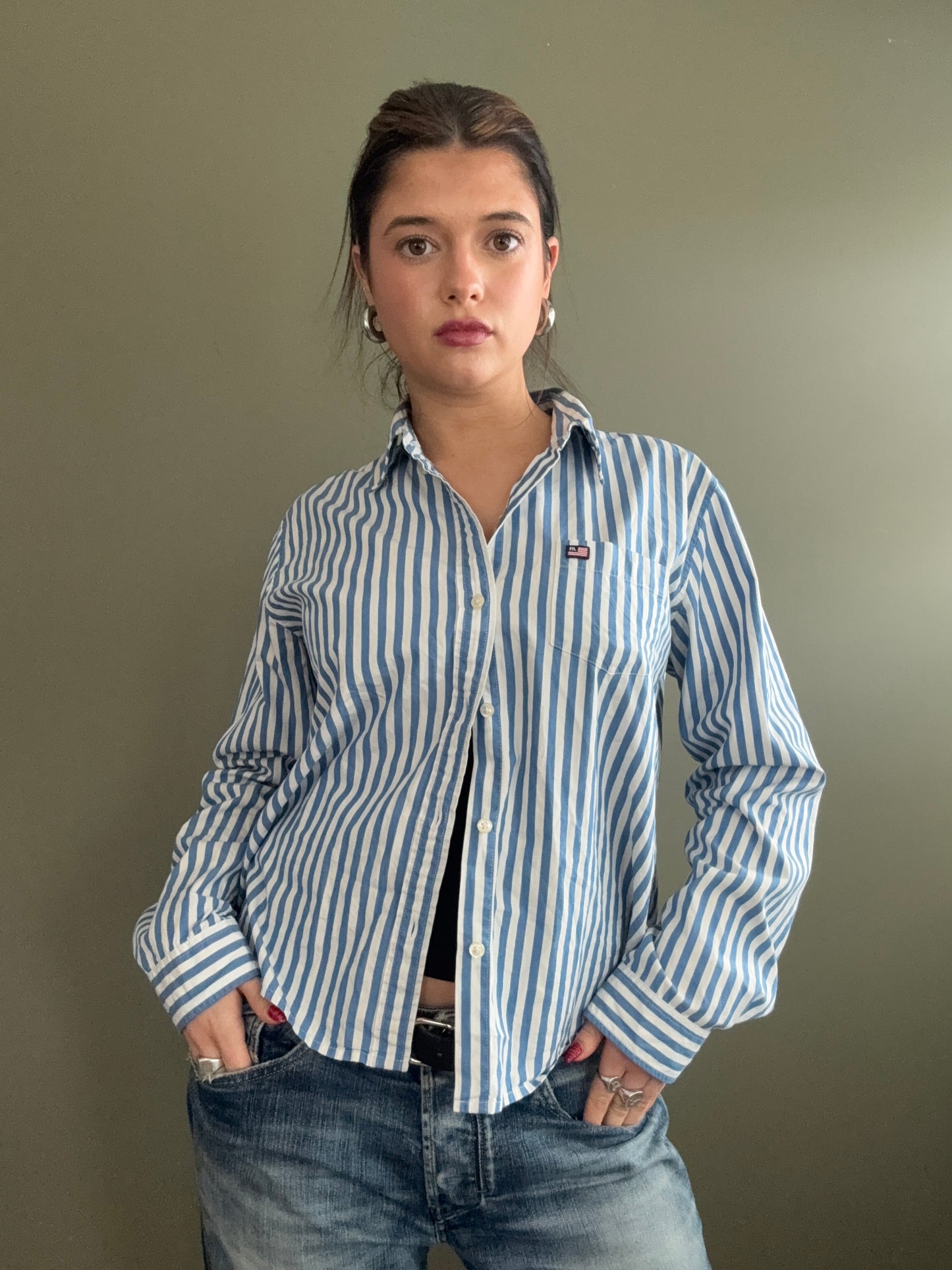 Ralph Lauren Striped Shirt (L)