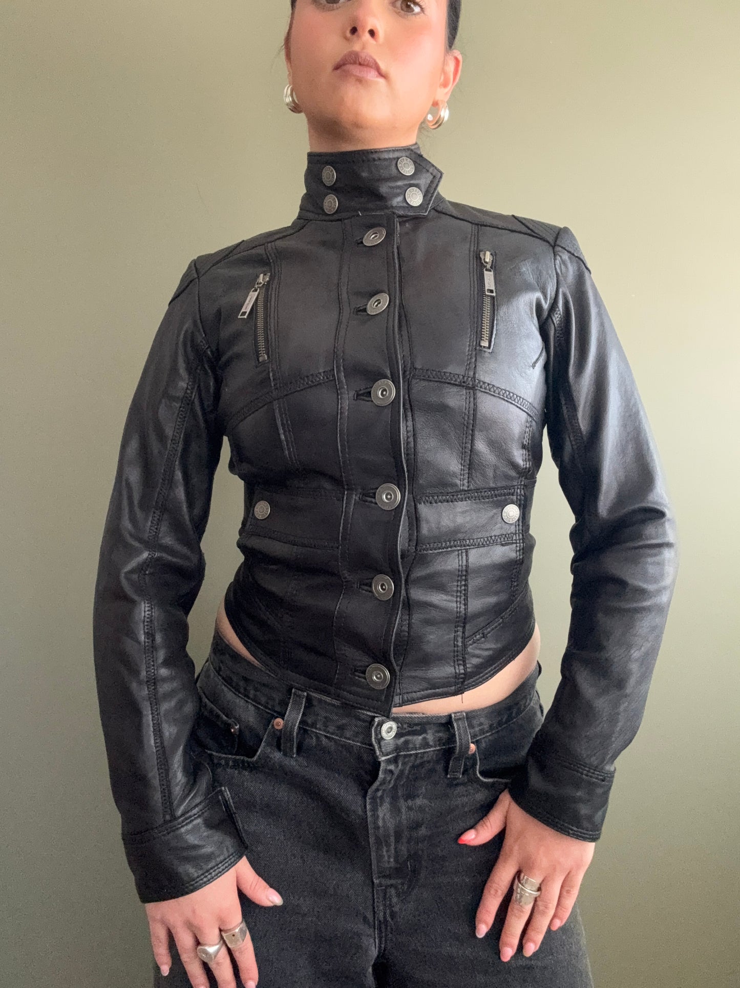 Leather Corset Jacket (UK8)