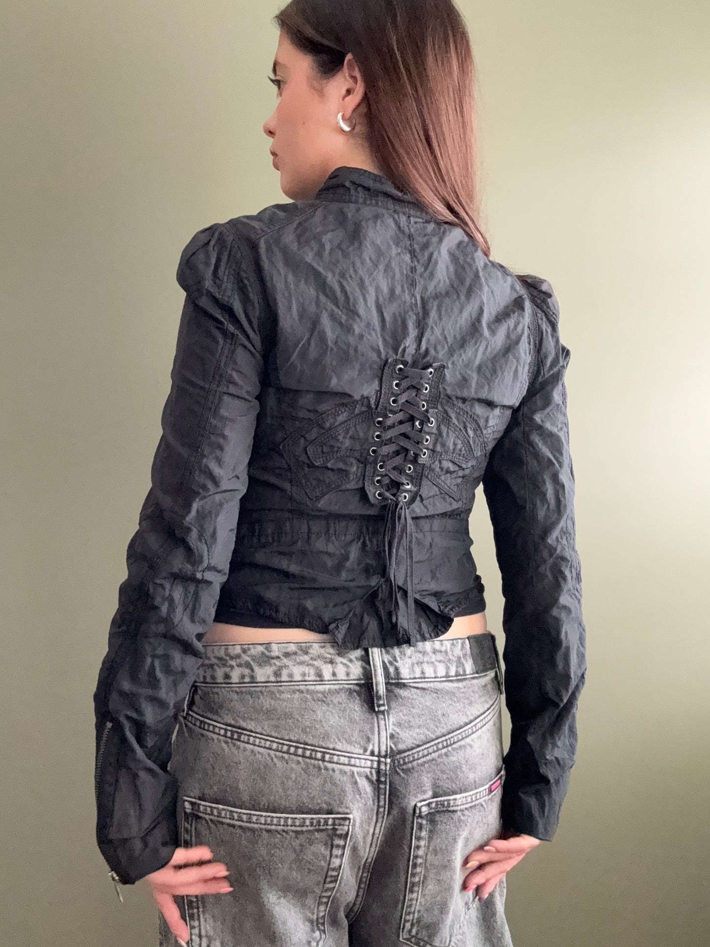 Y2K Fitted Corset Jacket (UK12)