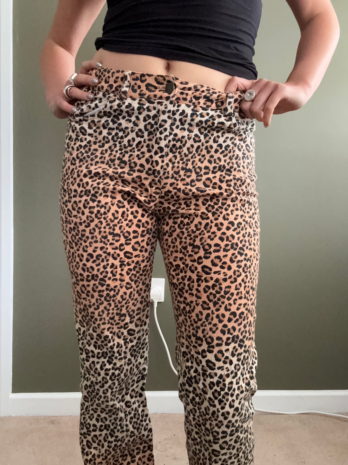 Morgan De Toi Leopard Trousers (S)