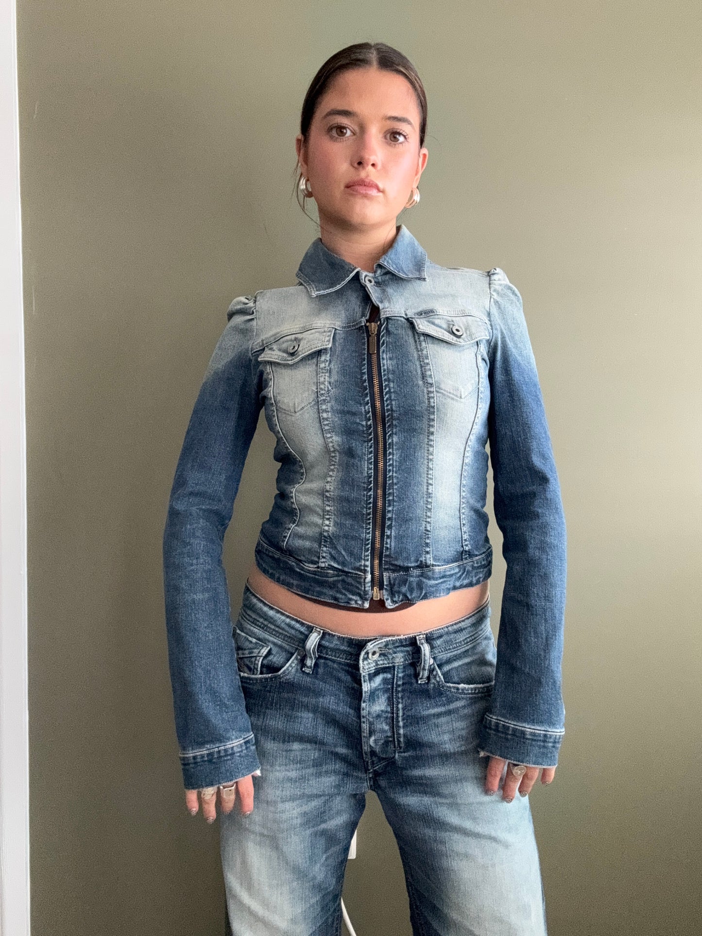 Fitted Diesel Denim Jacket (S)