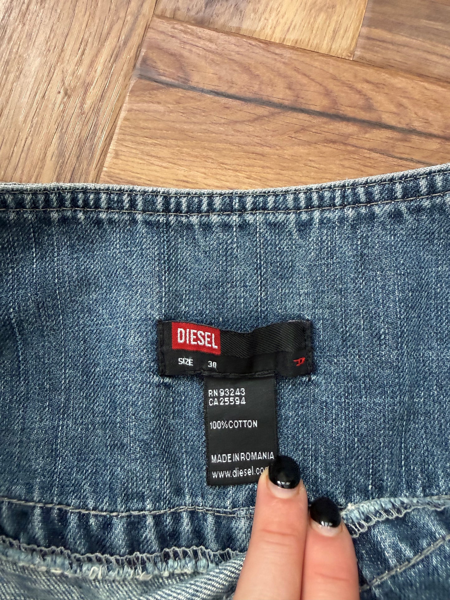 Diesel Denim Cargo Skirt (30)