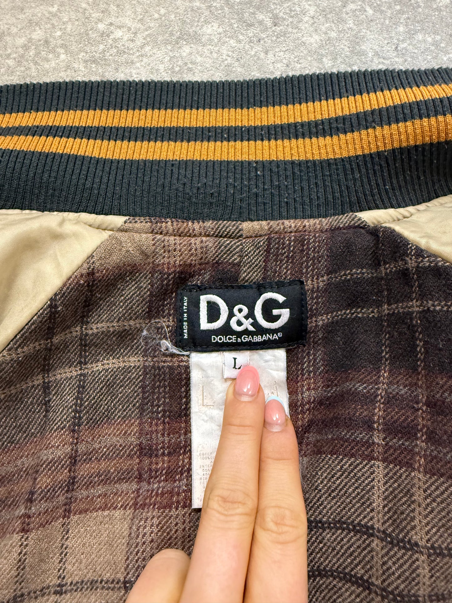 Dolce and Gabbana Cargo Bomber Jacket (L)