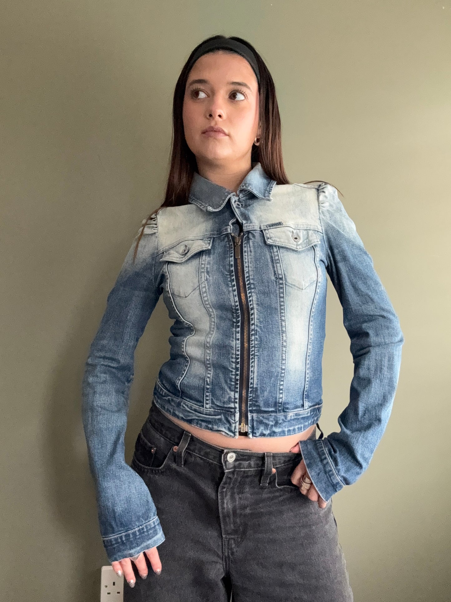 Diesel Fitted Denim Jacket (S)