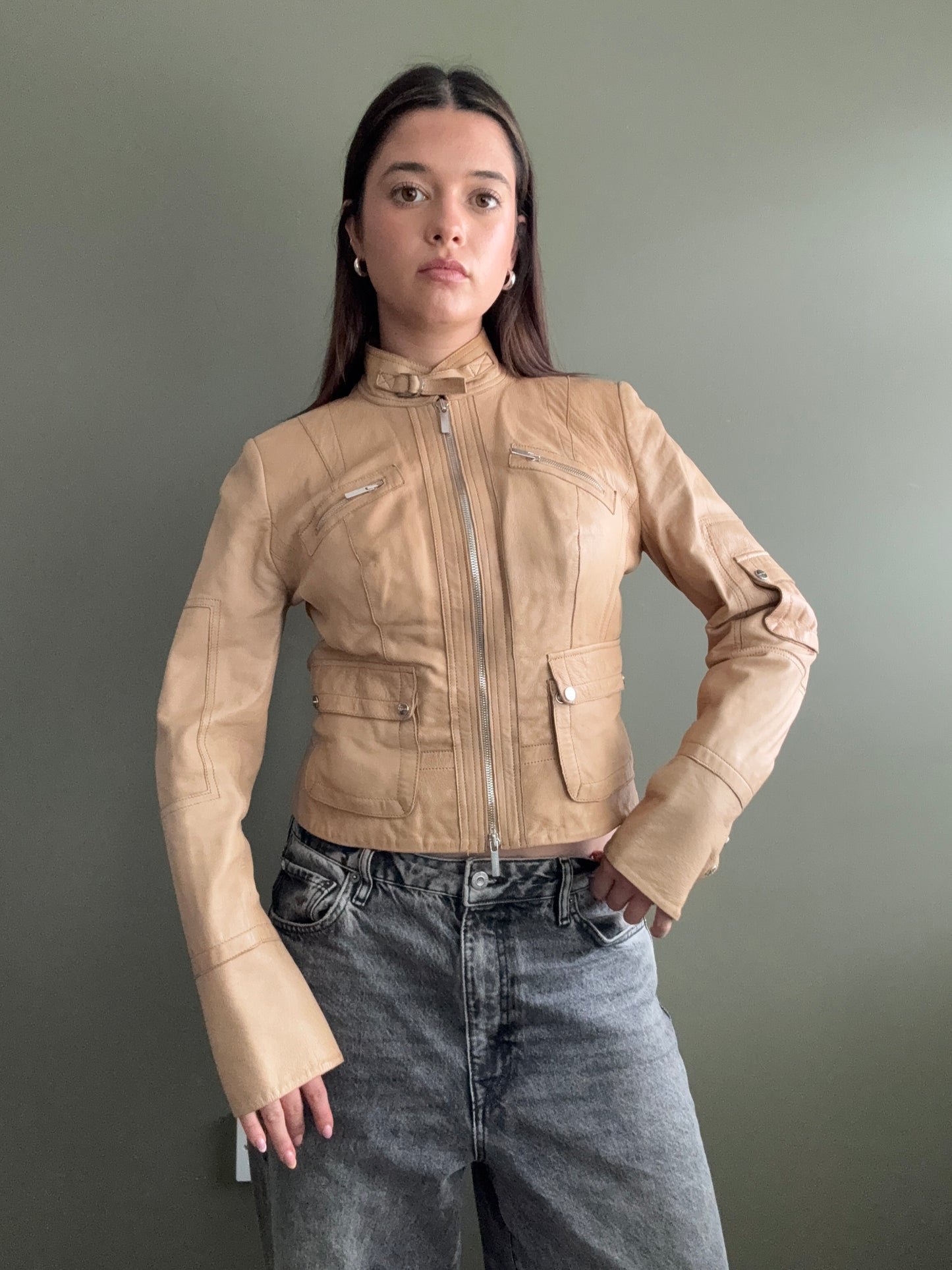 Karen Millen Leather Jacket (UK10)