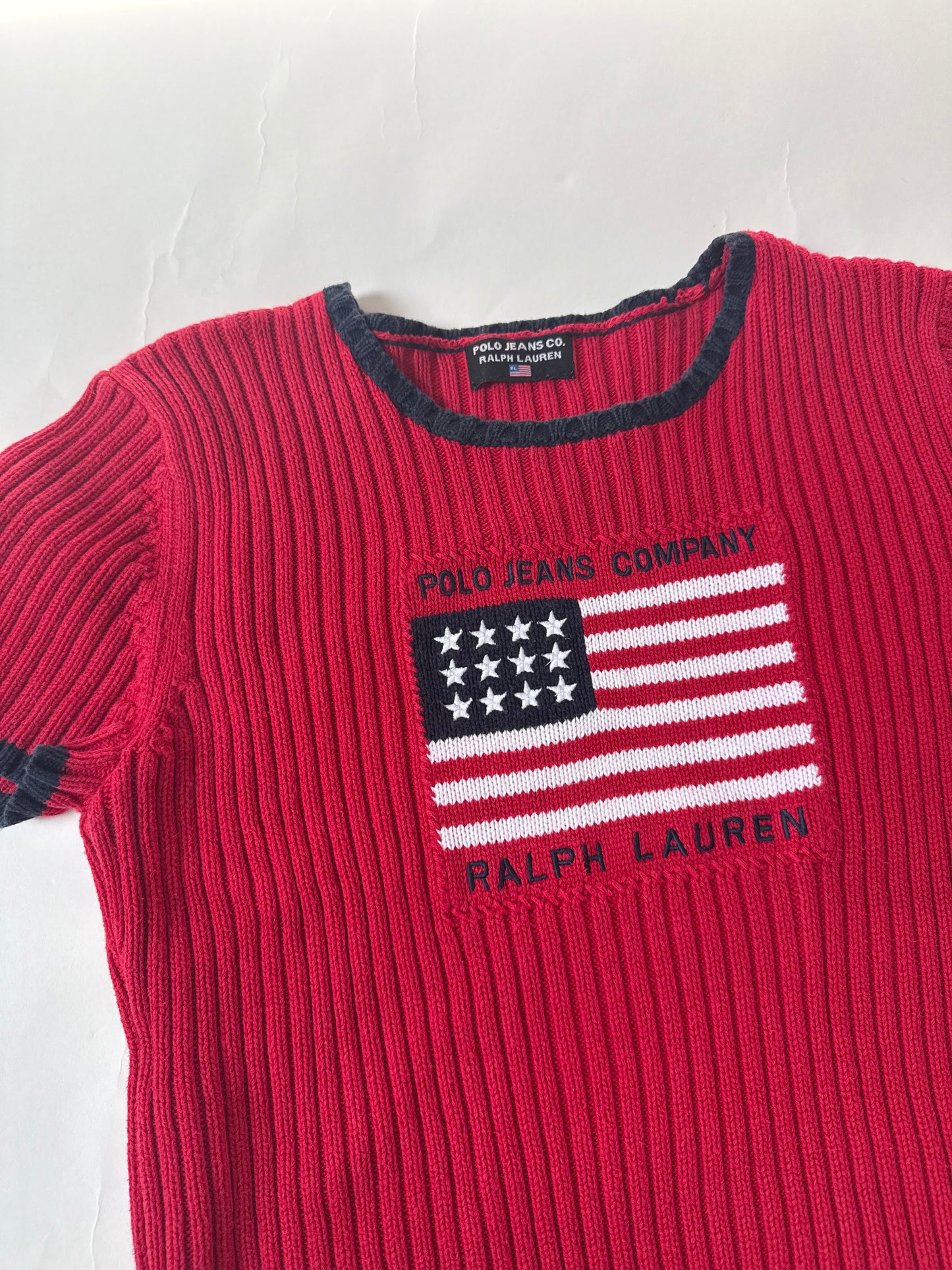 Ralph Lauren Knit Flag Top (M)