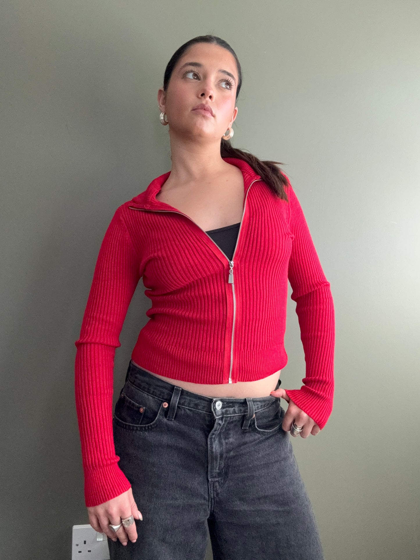 Jane Norman Zip Jumper (UK10)