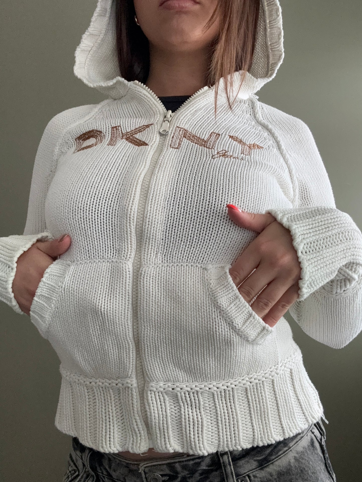 DKNY Knit Zip Jumper (S)