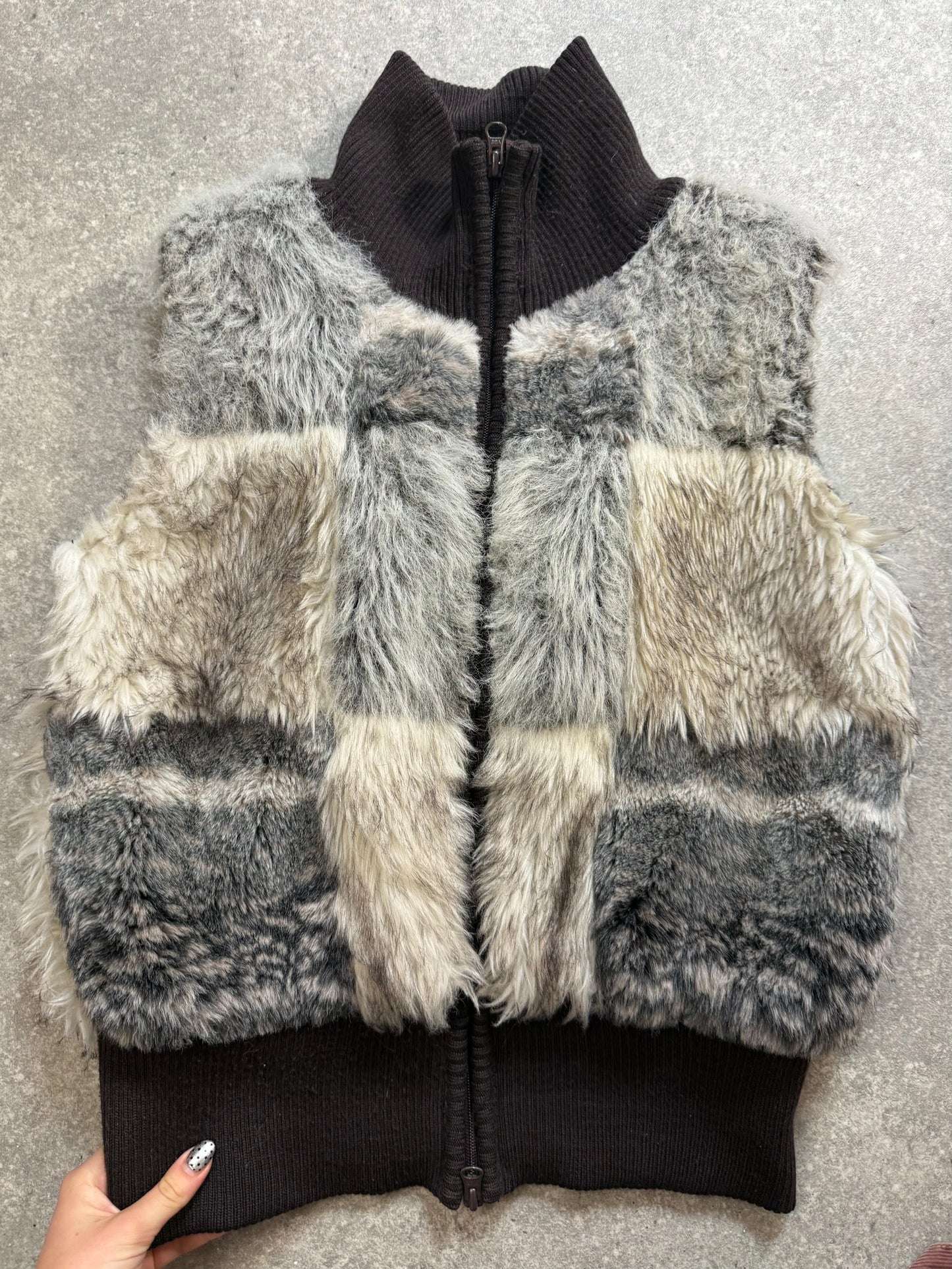 Hooch Faux Fur Gilet (UK12)