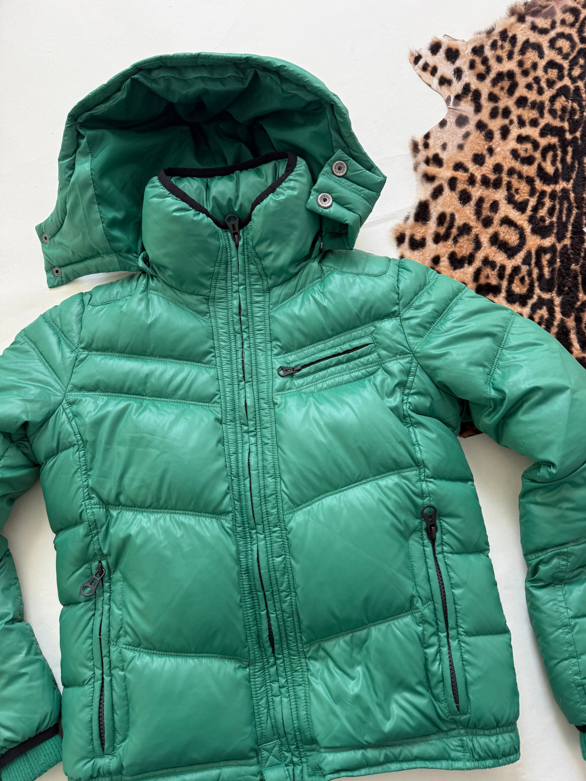 Green Diesel Puffer Jacket (L)