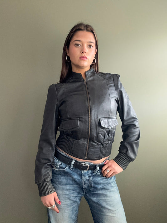 Vintage Leather Jacket (UK10)