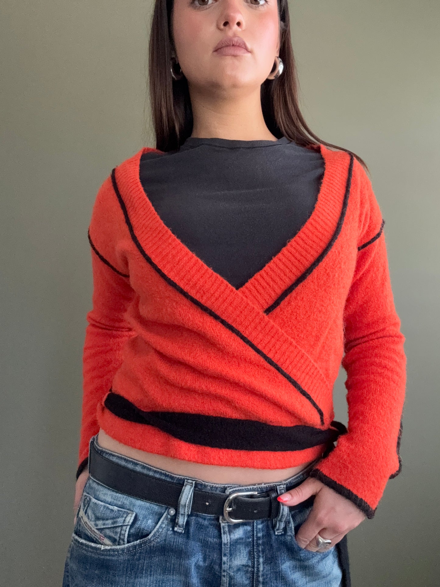 Diesel Mohair Wrap Top (M)