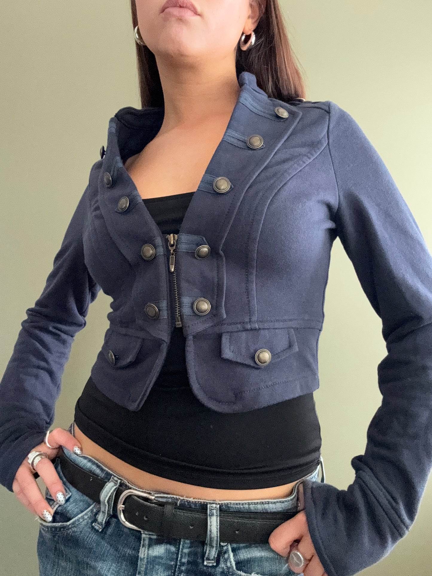 Jane Norman Military Zip Jumper (UK10)