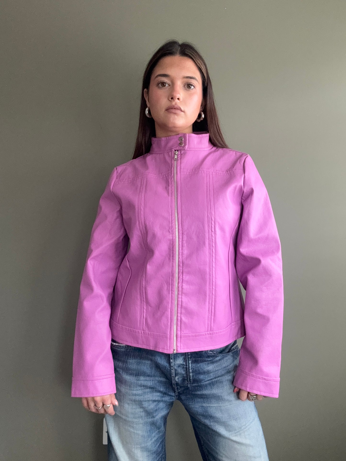 Faux Leather Jacket (UK14)