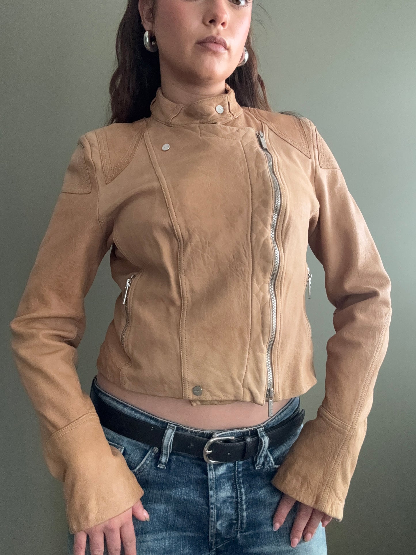 Karen Millen Leather Jacket (UK12)
