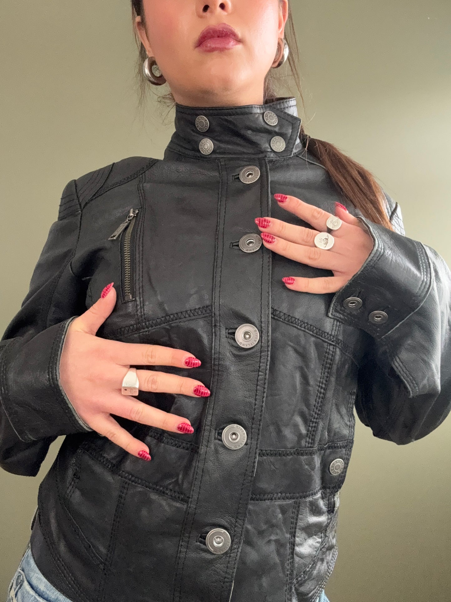 Leather Corset Jacket (UK14)
