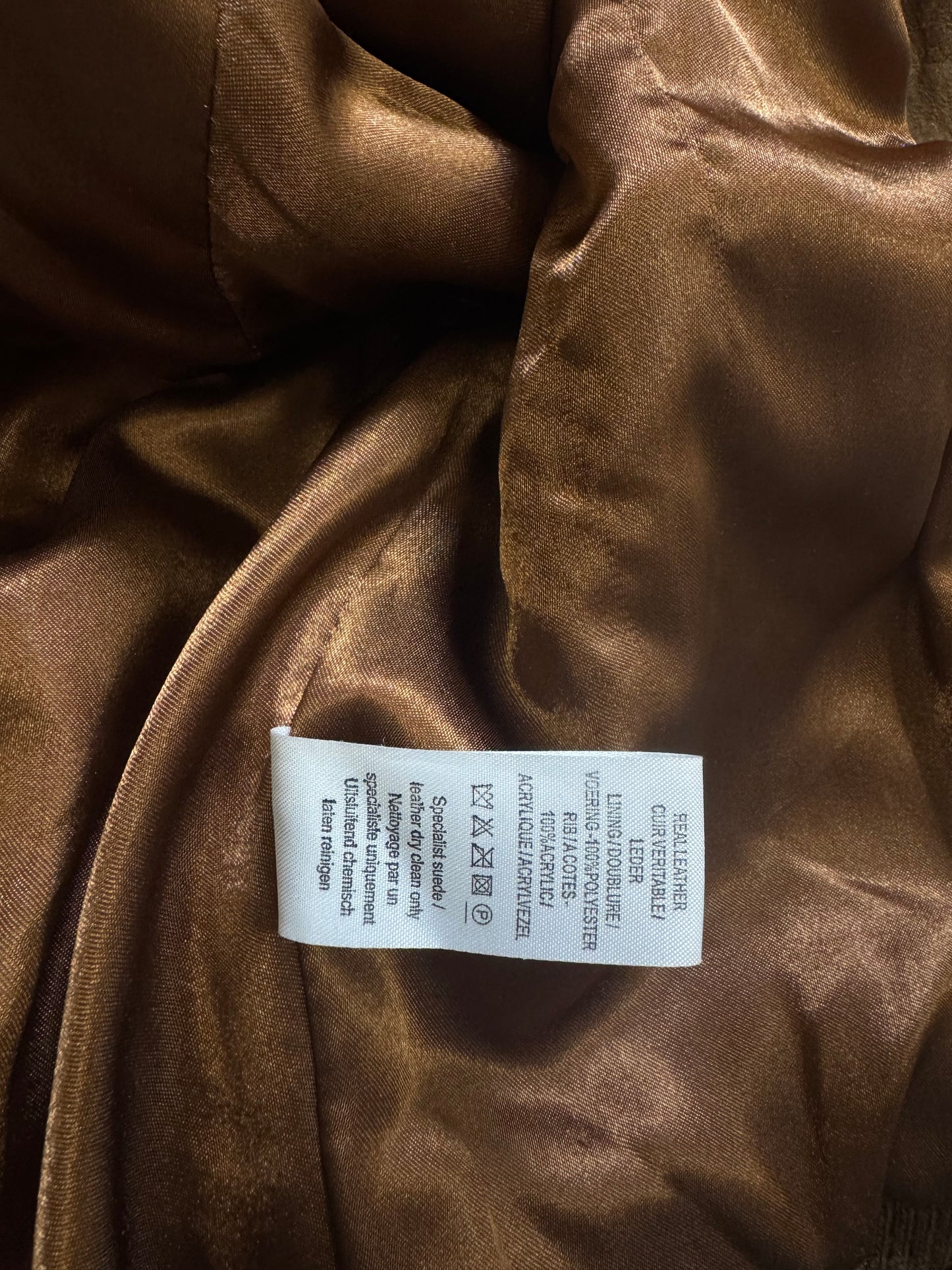 Leather Fitted Jacket (UK12)