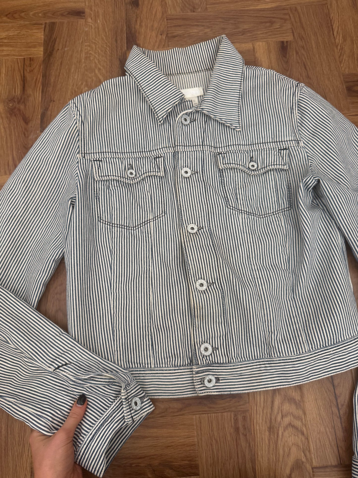 Diesel Pinstripe Denim Jacket (S)