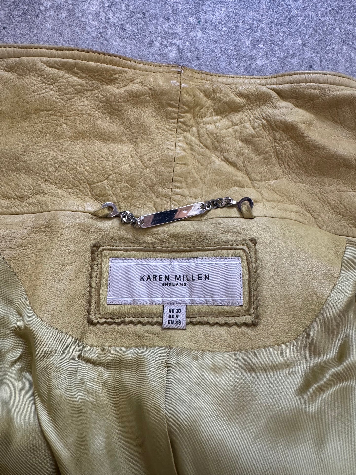 Karen Millen Leather Jacket (UK10)