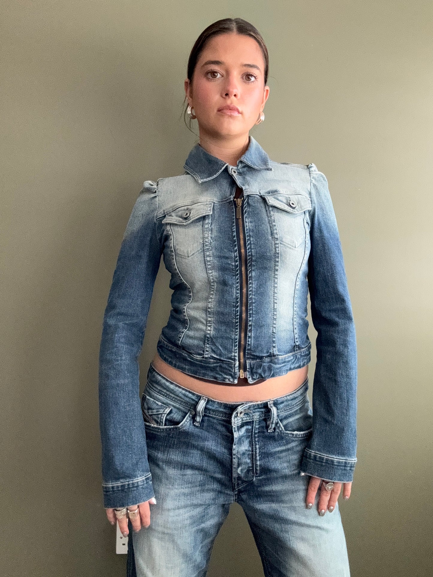 Fitted Diesel Denim Jacket (S)