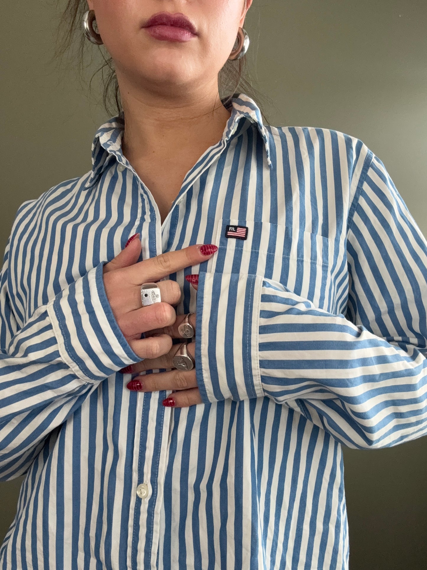 Ralph Lauren Striped Shirt (L)