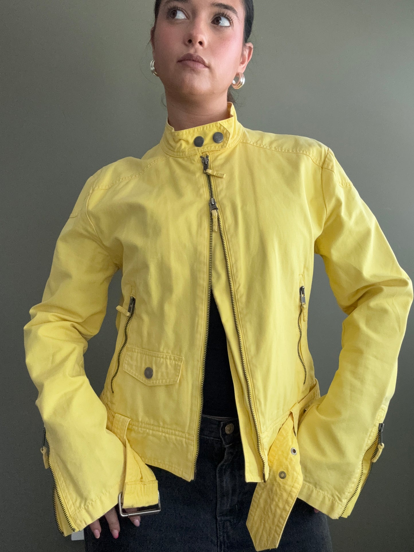 Yellow Biker Jacket (L)