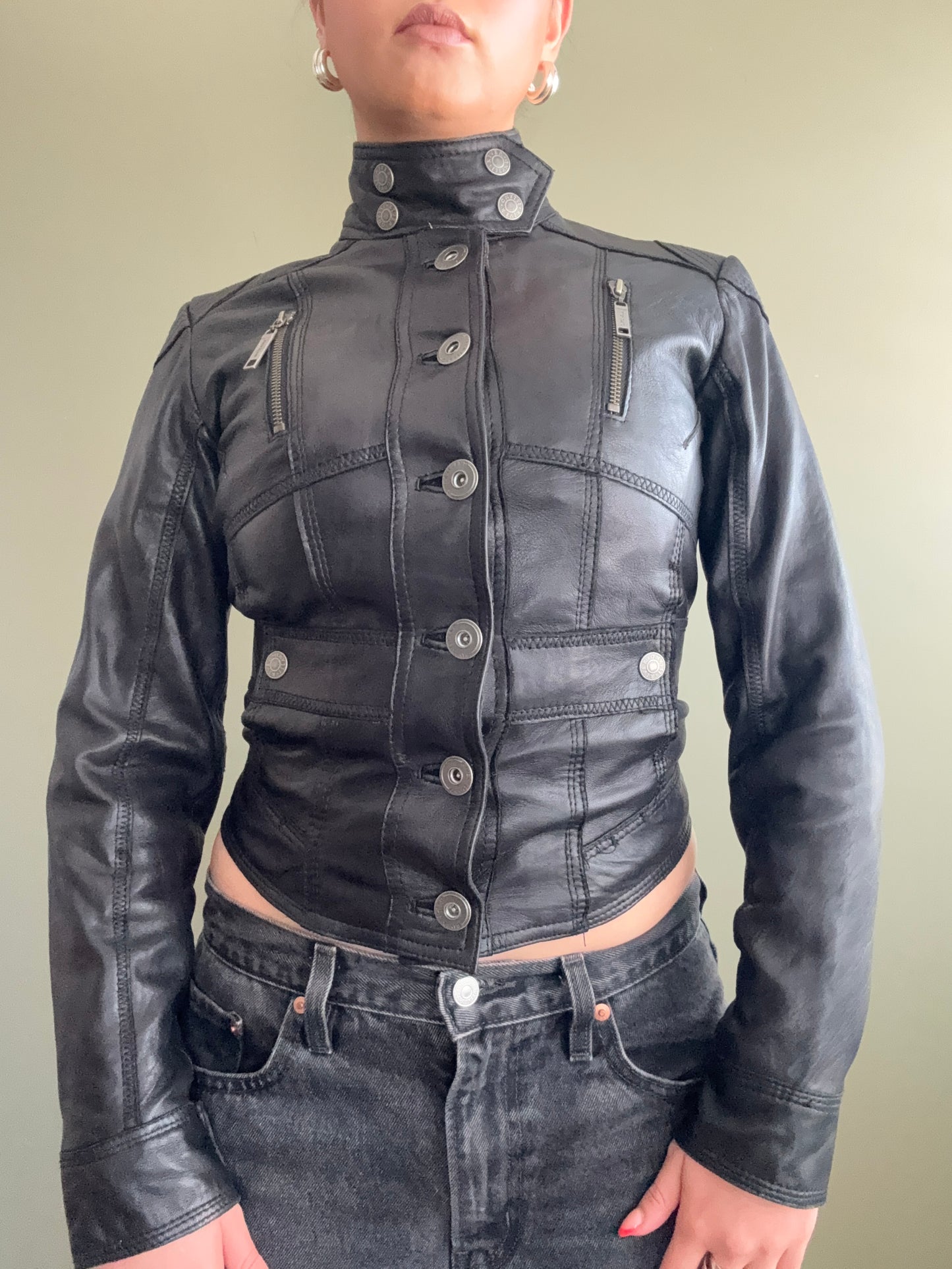 Leather Corset Jacket (UK8)