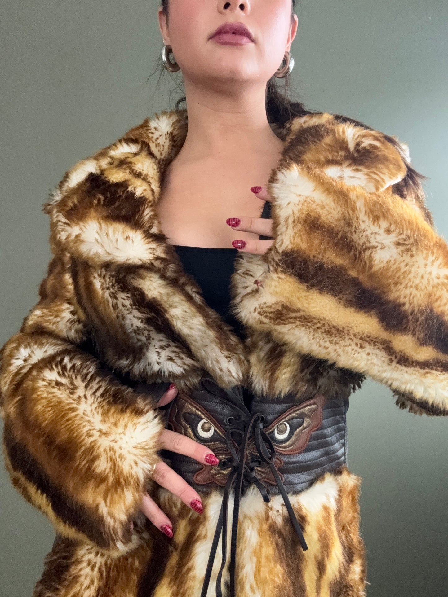 Miss Sixty Faux Fur Jacket (M)