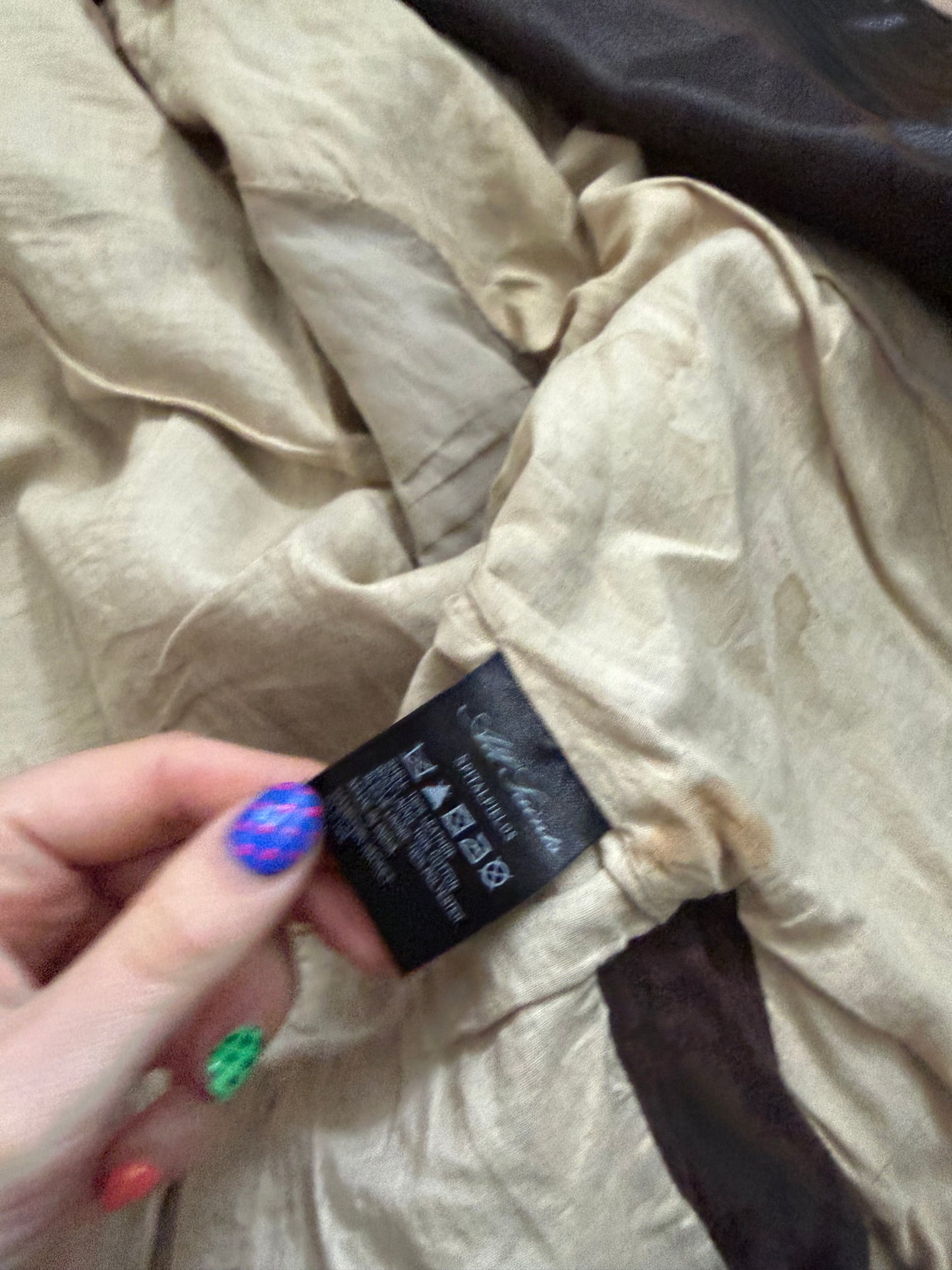 Allsaints Leather Braided Jacket (UK12)