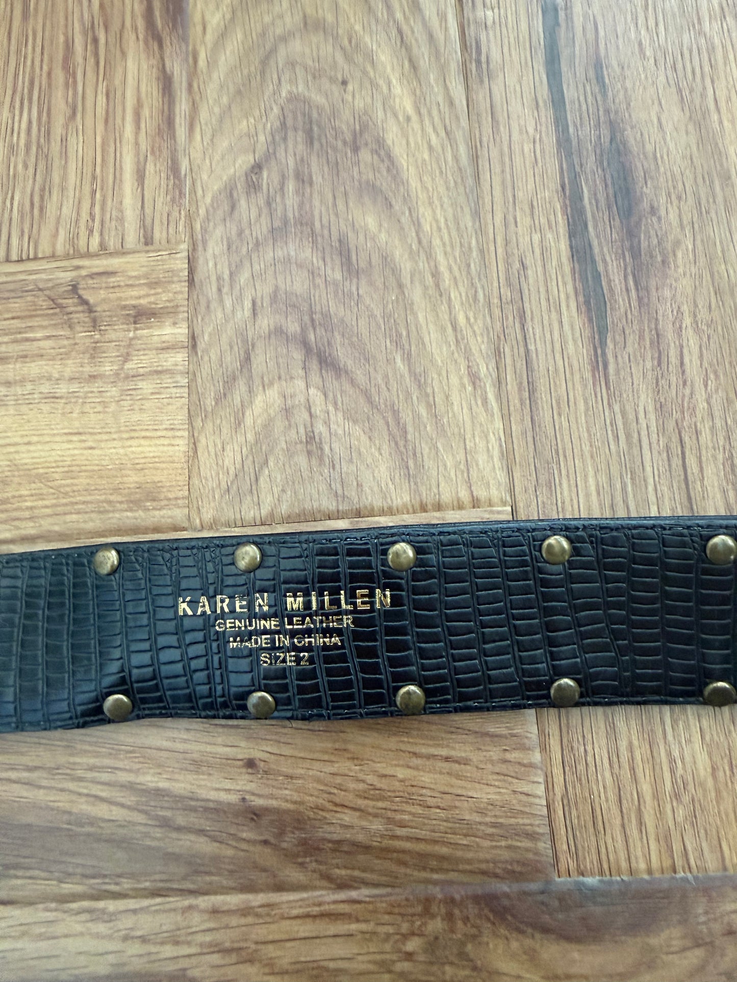 Karen Millen Leather Belt (XS)