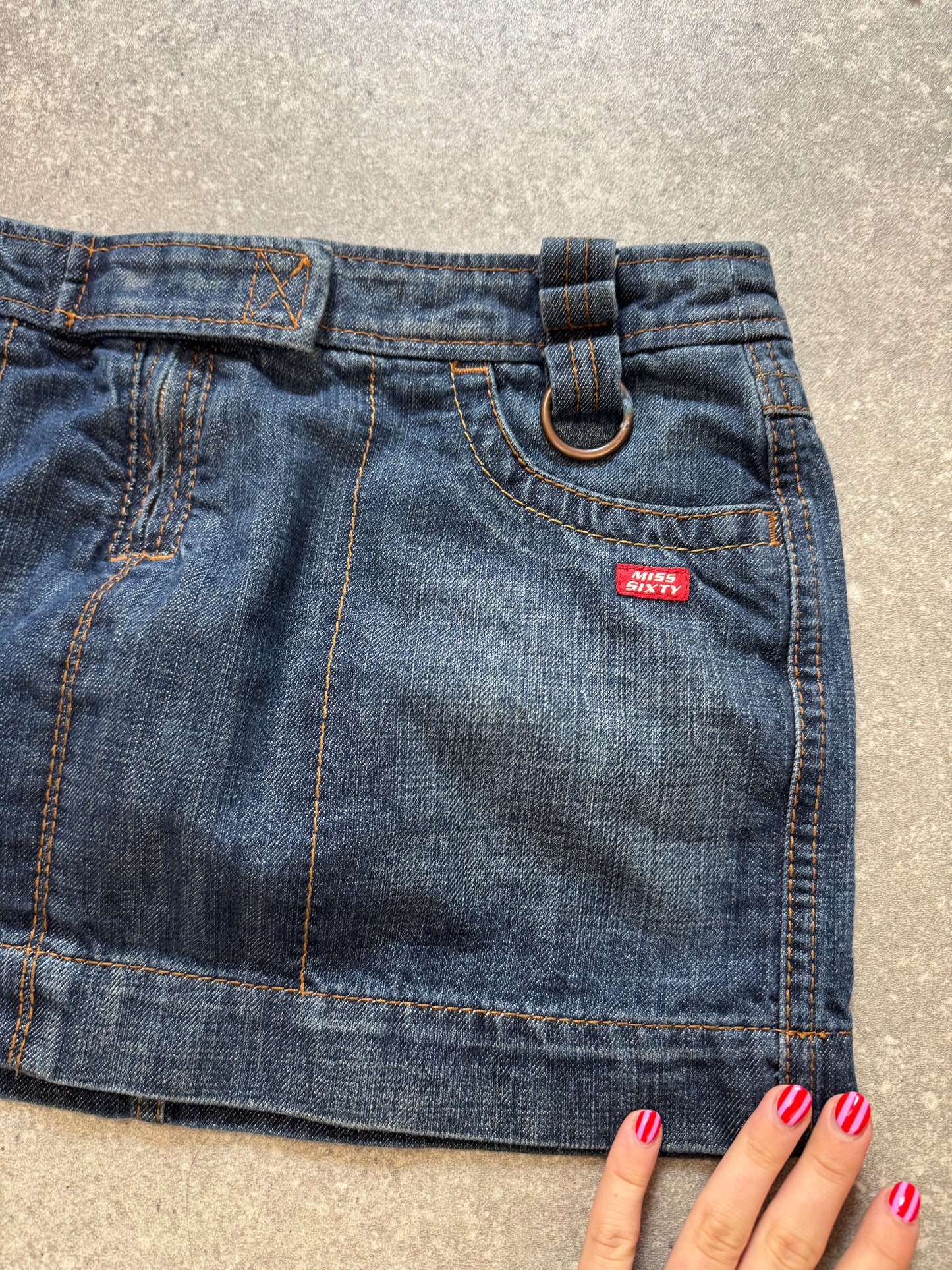 Miss Sixty Denim Mini Skirt (M)