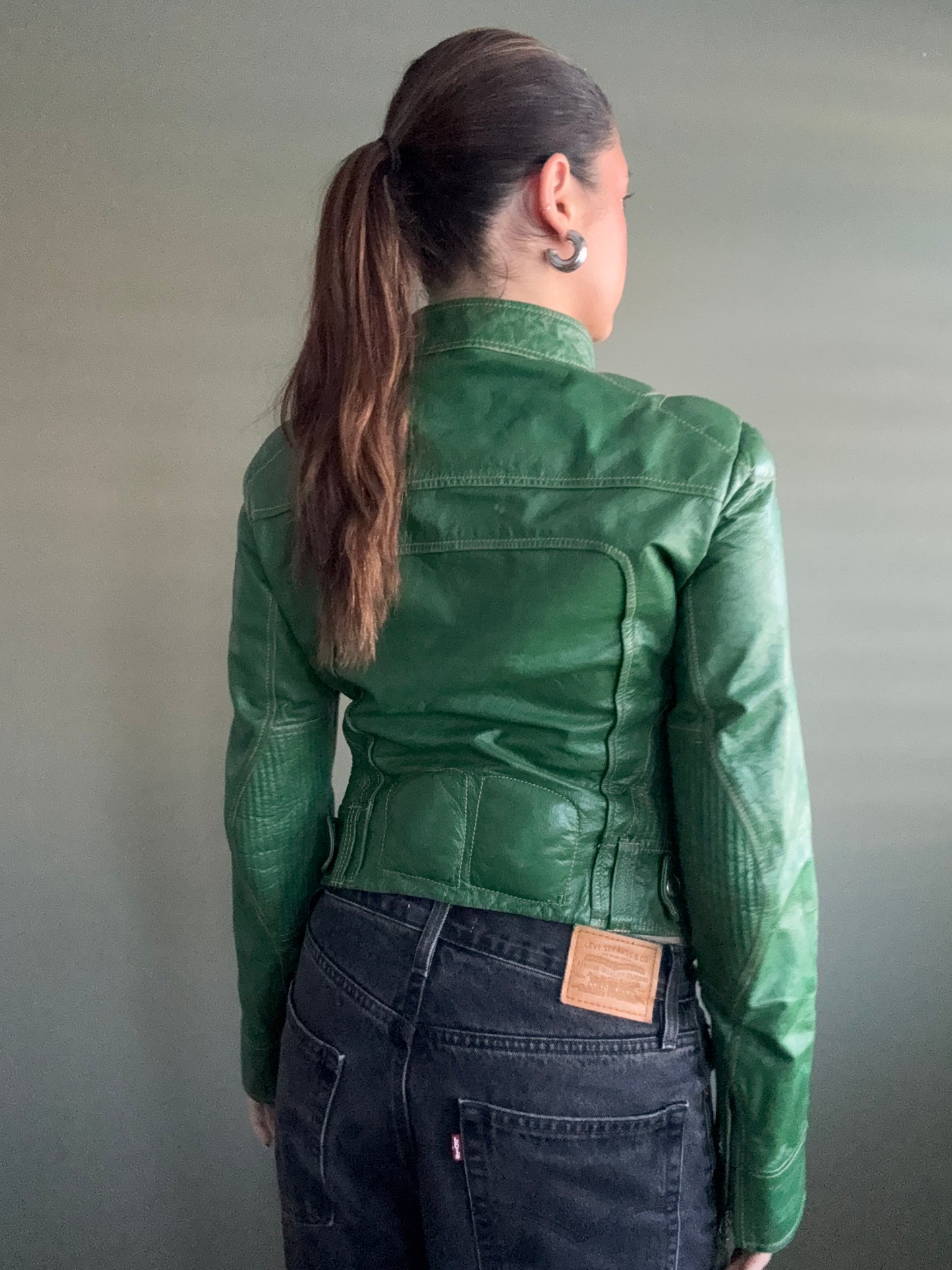 Miss Sixty Leather Biker Jacket (S)
