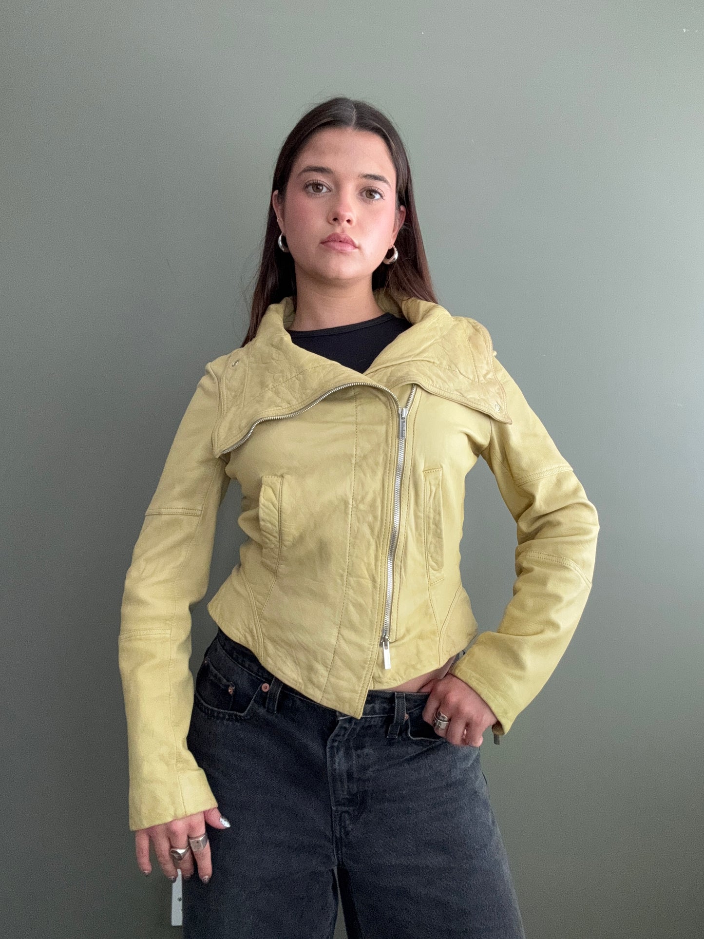 Karen Millen Leather Jacket (UK10)
