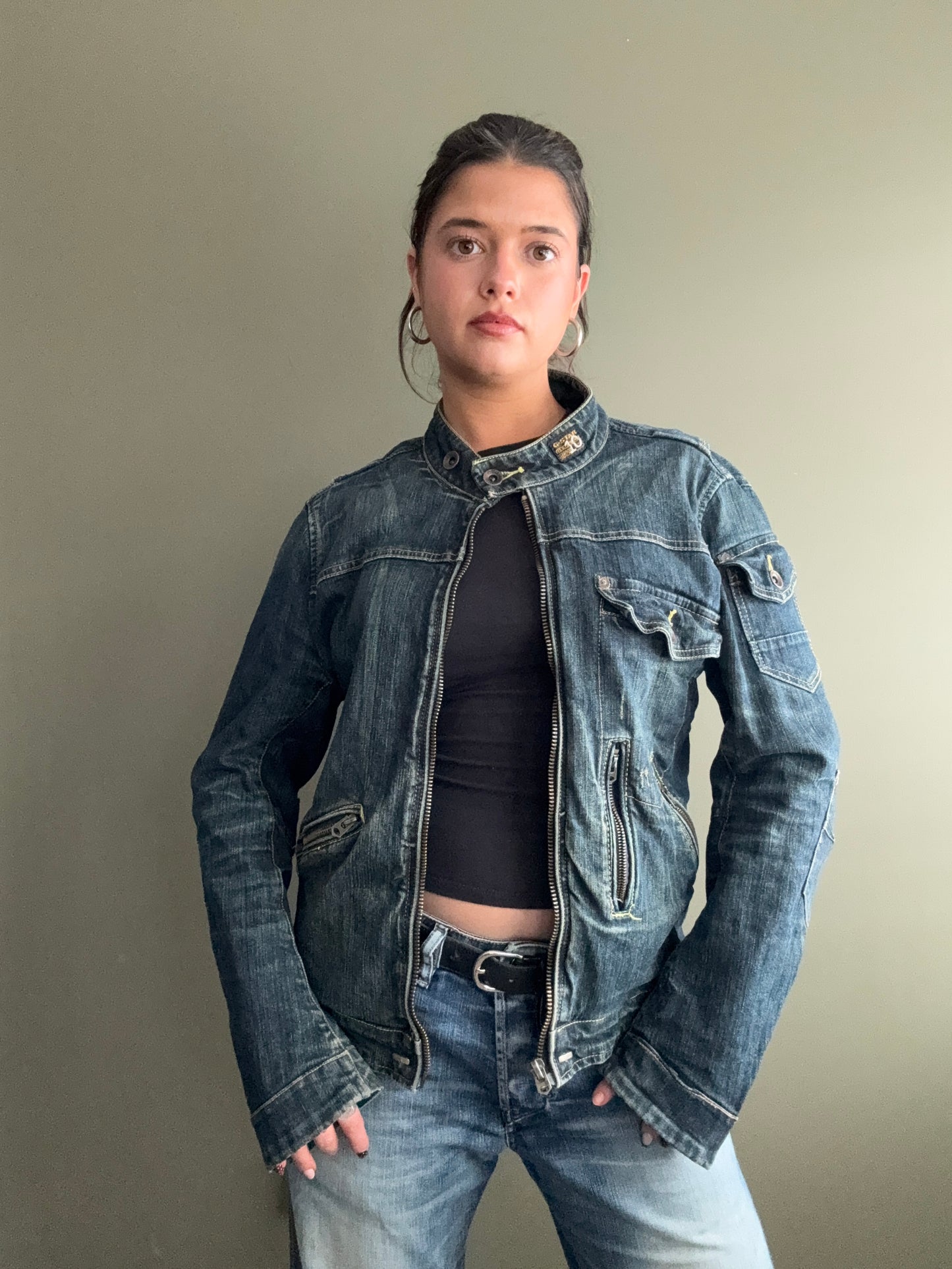 G-Star Denim Biker Jacket (L)